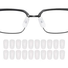 HARFINGTON silicone eyeglass nose pads, 3mm thickness, white