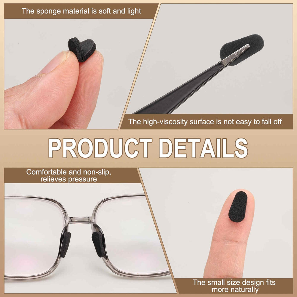 1.5mm thick water-drop nose pads on glasses frame