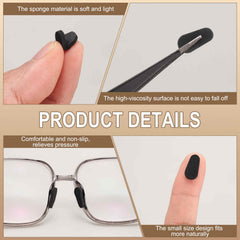 1.5mm thick water-drop nose pads on glasses frame
