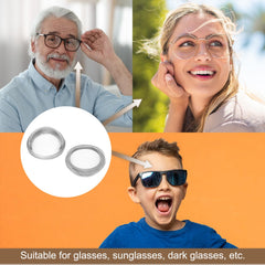How to apply nose pads by cleaning glasses and sticking to frame