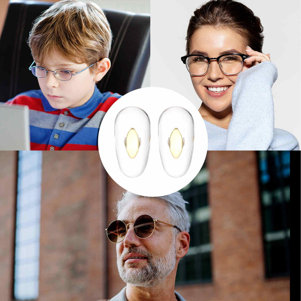 Gold color nose pads set for glasses and sunglasses