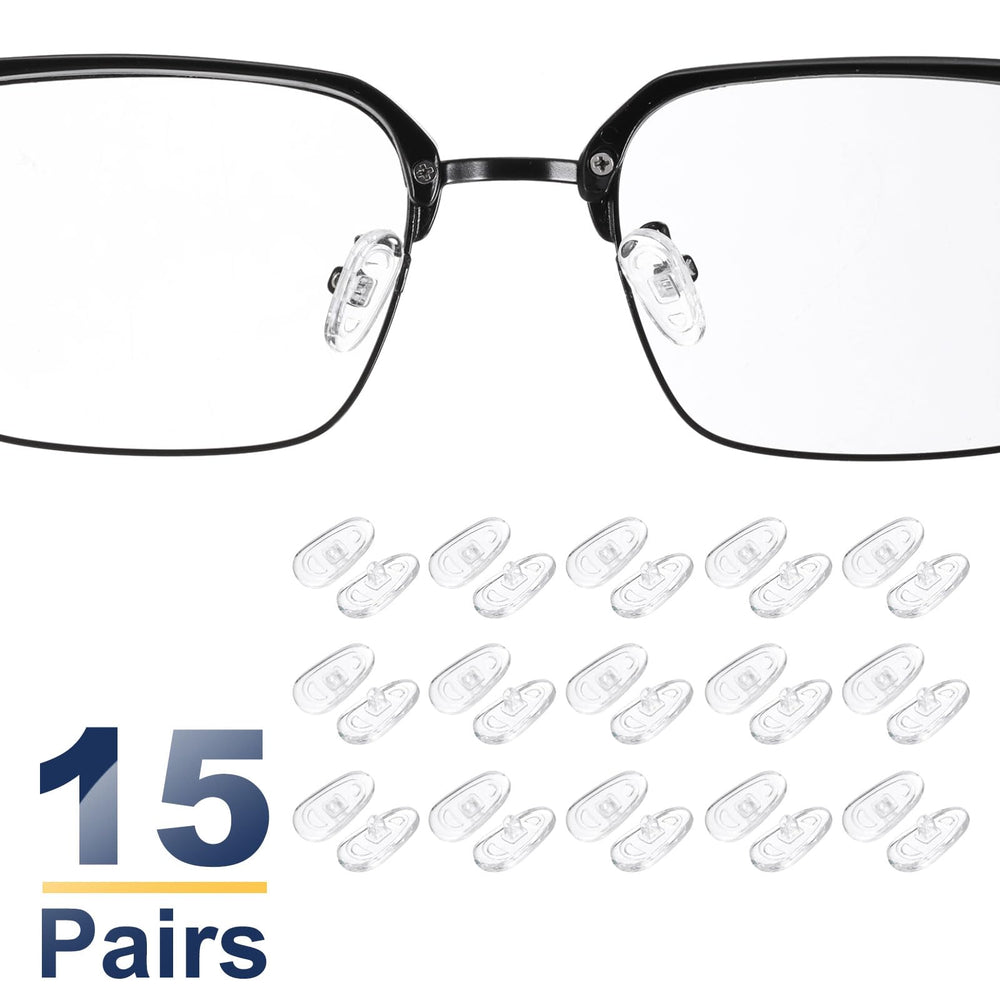 Nose pads attached to glasses frame - close-up 3