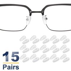 Screw-in nose pad attachment for glasses frames