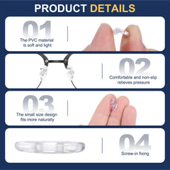 Nose pads with 3mm thickness and dimensions