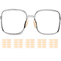 HARFINGTON foam eyeglass nose pads, 19x8x1mm, D-shaped, skin color