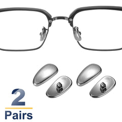Screw-in nose pad design for glasses frames