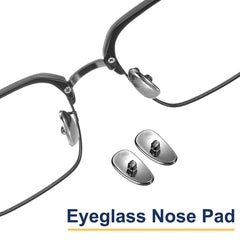 Soft PVC nose pads protect skin and makeup