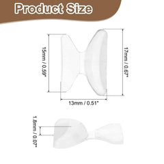 Close-up of silicone nose pads showing adhesive backing