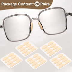 Self-adhesive backing on nose pad for anti-slip grip