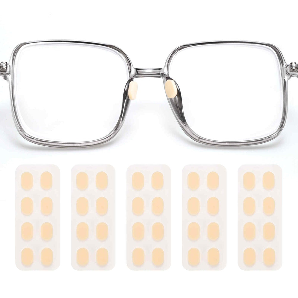 HARFINGTON foam nose pads for glasses – 5 pairs, skin color