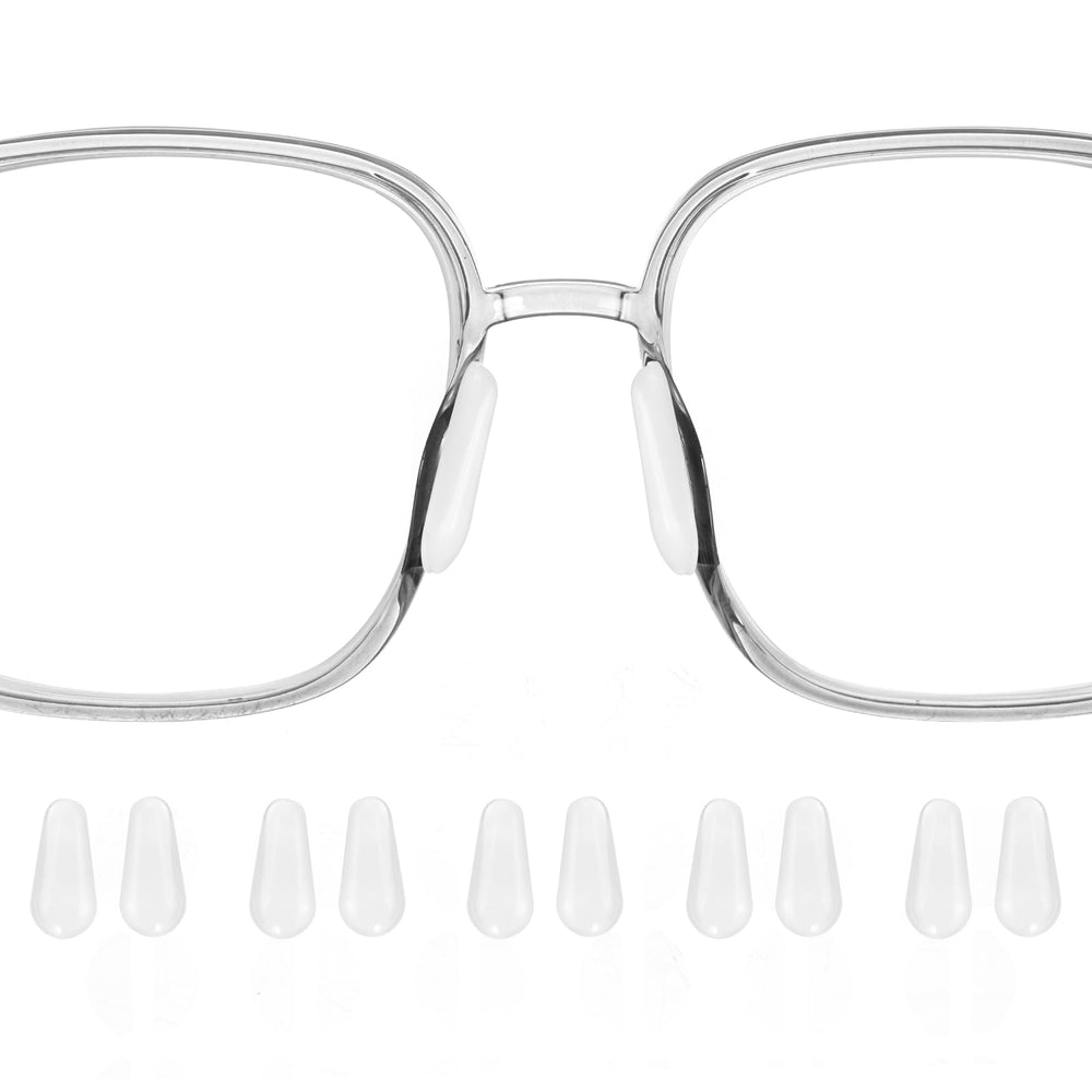 HARFINGTON 5 pairs silicone eyeglass nose pads – teardrop shape, 2.5mm thickness