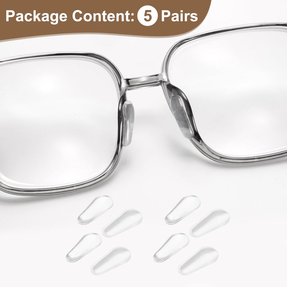 Pack of 5 pairs HARFINGTON nose pads for glasses and sunglasses