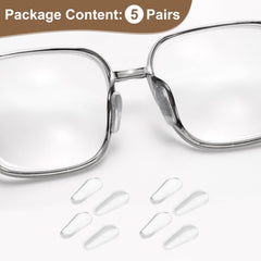 Pack of 5 pairs HARFINGTON nose pads for glasses and sunglasses