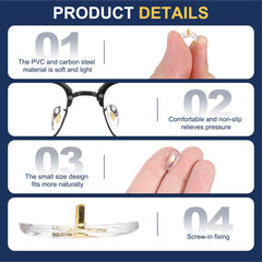 Compatible with plastic frames and sunglasses