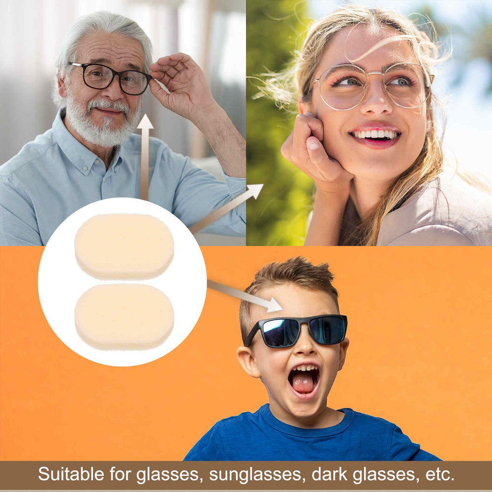 Skin color foam nose pads close-up