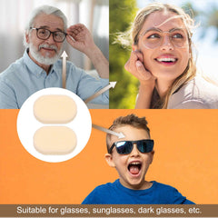 Skin color foam nose pads close-up