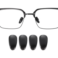 HARFINGTON 2 pairs nose pads in black, 4mm thickness