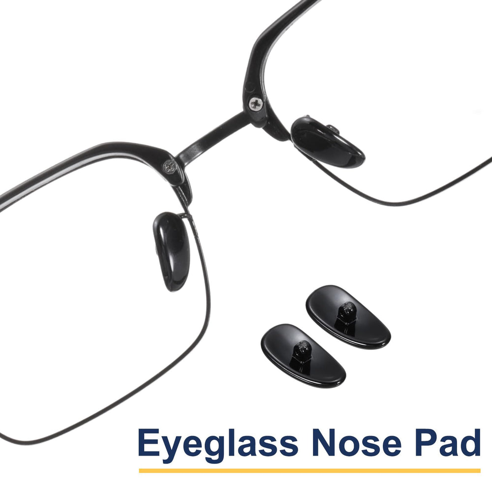 Nose pads compatible with full-frame optical frames, flat sunglasses, and plastic frames
