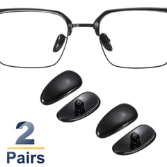 Screw-in nose pad design for secure attachment to glasses
