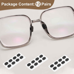 Nose pads attached to plastic eyeglass frame