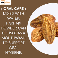 Dried Terminalia chebula fruits used to make Haritaki powder