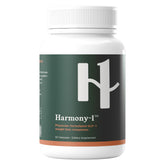 Harmony-1 bottle with 60 capsules on a clean surface