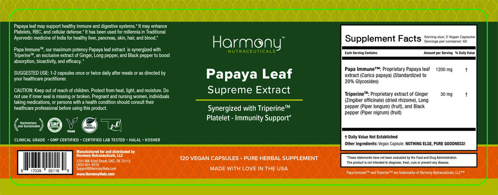 Label showing Pure, Kosher, Halal, Organic, Fair Trade ingredients