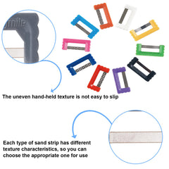 Flexible strip conforms to tooth contour