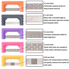 Single-side sand variation of HarmonyDent IPR strip