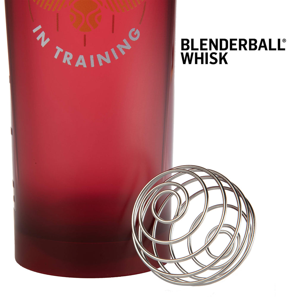 Harry Potter BlenderBall Wisk inside facilitates smooth shakes with protein or smoothies