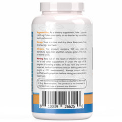 Packaging of Harvest Naturals Palmitoylethanolamide capsules