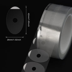 Adhesive backing on edging pads