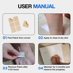 Usage guidance showing minimum 4 hours for Hautuki patch