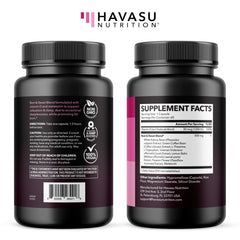 HAVASU Nutrition Night Time Fat Burner vegan packaging promotes wellness-minded choices.