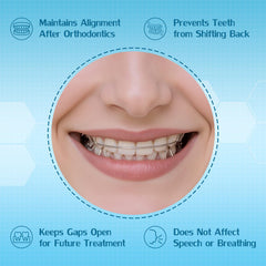 Lower Hawley retainer for adults with metal wires