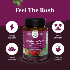 Hawthorn capsules bottle with packaging and tablet
