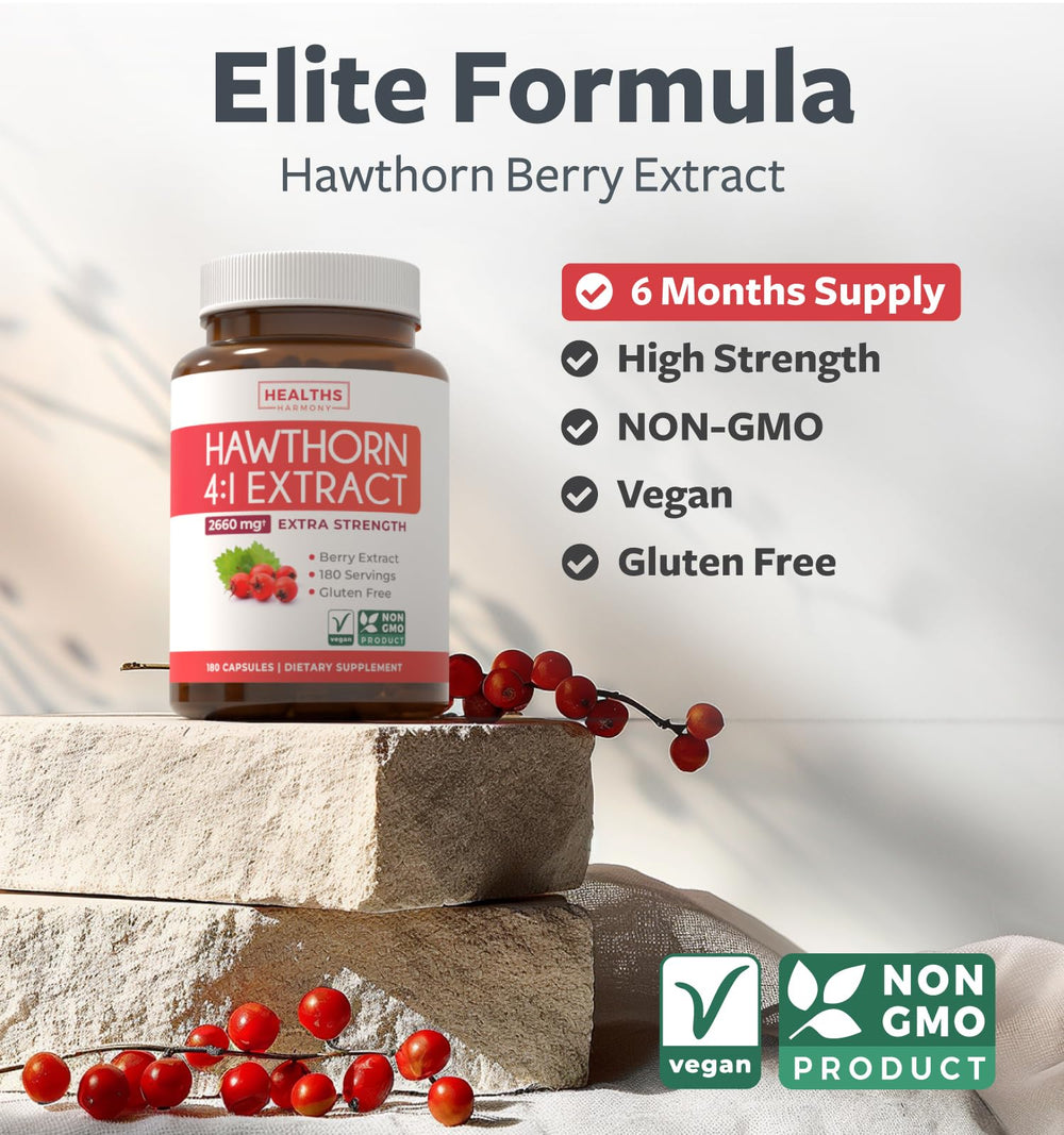 Packaging for Hawthorn Berry Extract Capsules showing label