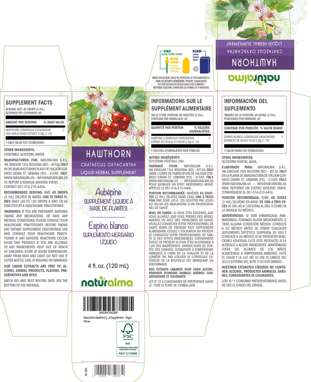 Dosing drops for Hawthorn tincture (2 ml, 40 drops)