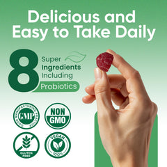 Ingredient highlights: vitamins C & D, zinc, magnesium, probiotics