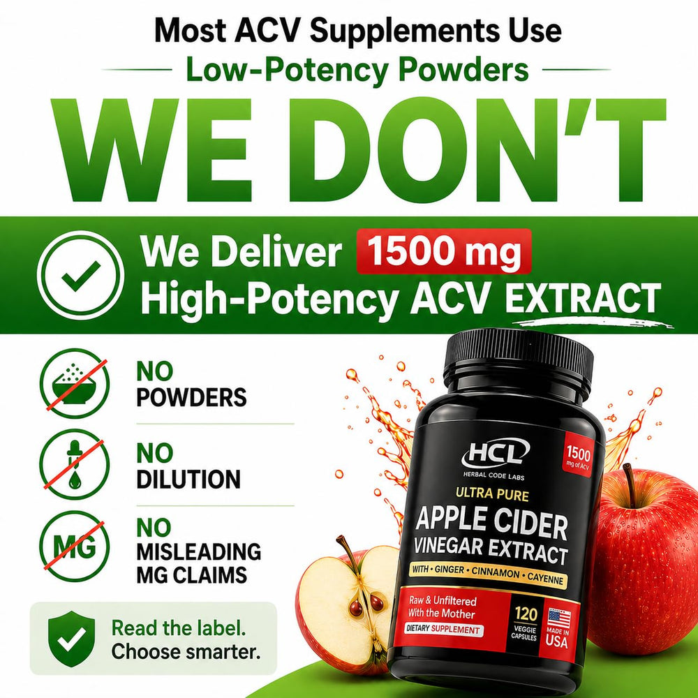 HCL HERBAL CODE LABS capsule close-up texture highlighting vegetarian composition