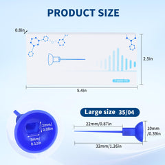 Blue replacement tips set for root canal irrigation - 20 pcs