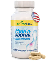 HEAL-N-SOOTHE bottle front showing 60 count packaging