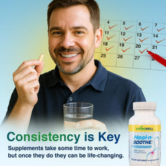 Joint comfort and mobility visual associated with Heal-N-Soothe