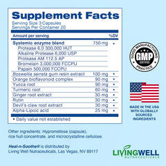 Natural ingredients label showing non-GMO and gluten-free claims