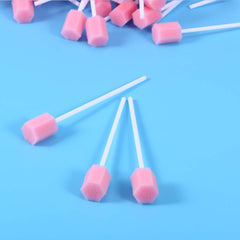 Portable disposable oral care swabs set