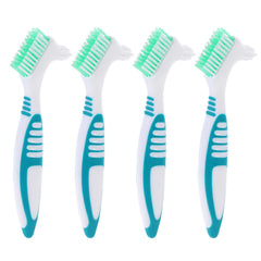 Healifty hard denture brush green - front view