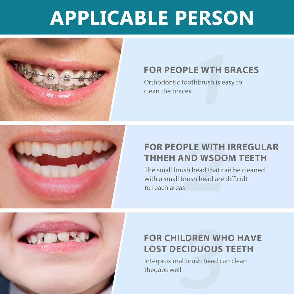 Soft inner bristles for delicate denture cleaning