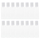 Transparent mini bottle set with screw caps – Healifty 25-piece