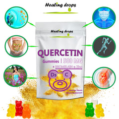 Close-up of Quercetin Gummies with Bromelain