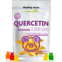 Packaging of HEALING DROPS Quercetin Gummies